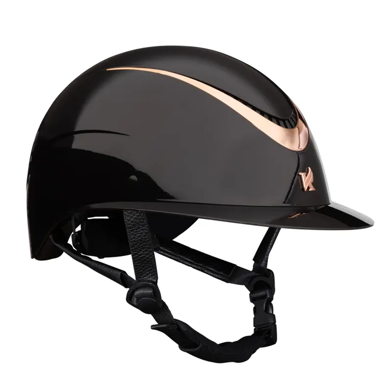 Shires Karben Alina Ellipse Riding Hat - Black/Rose Gold
