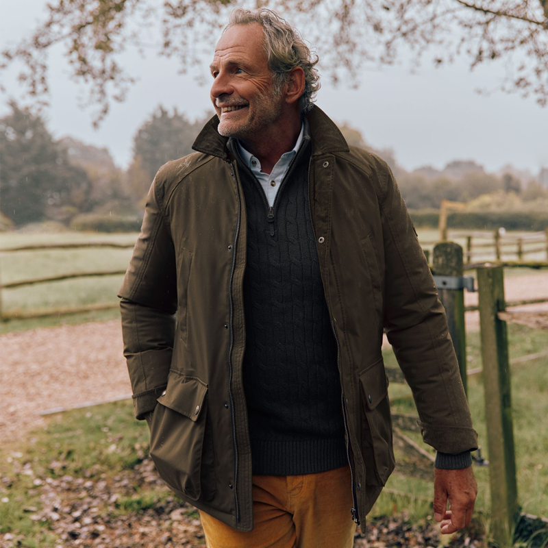 Joules Men's Arbury Waterproof with Padded Lining Coat - Brown-3