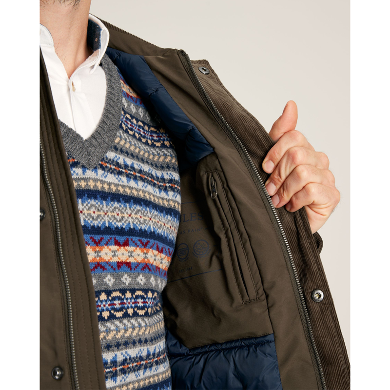 Joules Men's Arbury Waterproof with Padded Lining Coat - Brown-5