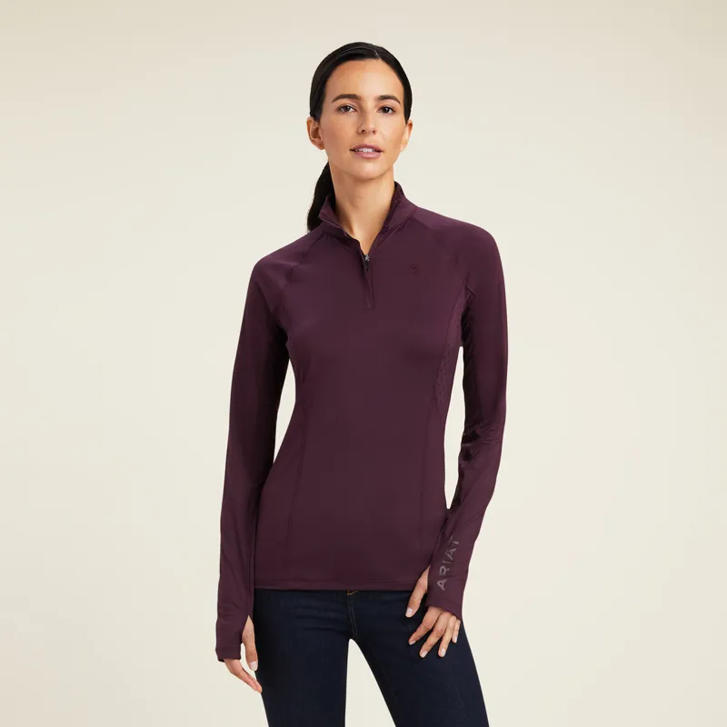Ariat Women's Lowell 2.0 1/4 Zip Baselayer - Mulberry 