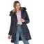 Joules Cherington Showerproof Longline Padded Coat - Marine Navy
