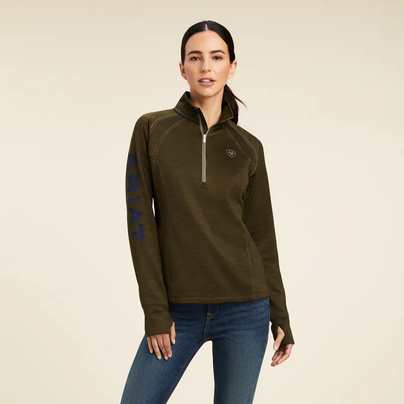 Ariat Women's Tek Team 1/2 Zip Sweatshirt - Forest Mist