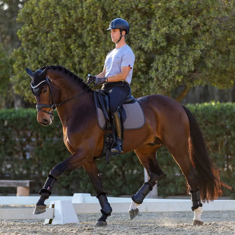 LeMieux Le Cool Grip Dressage Pad - Grey-3