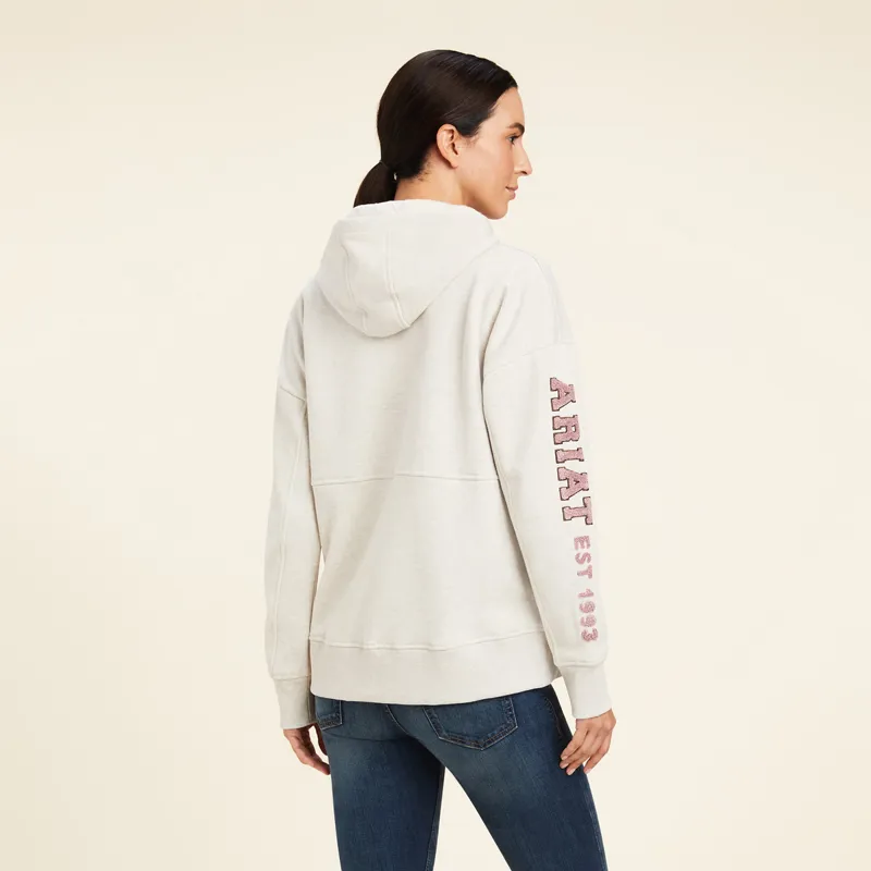 Ariat Women's Rabere Hoodie - Oatmeal Heather -1