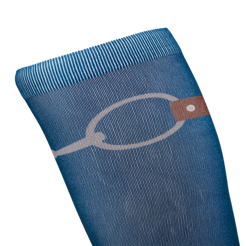 LeMieux Footsie Socks Adults - Snaffle Marine-1