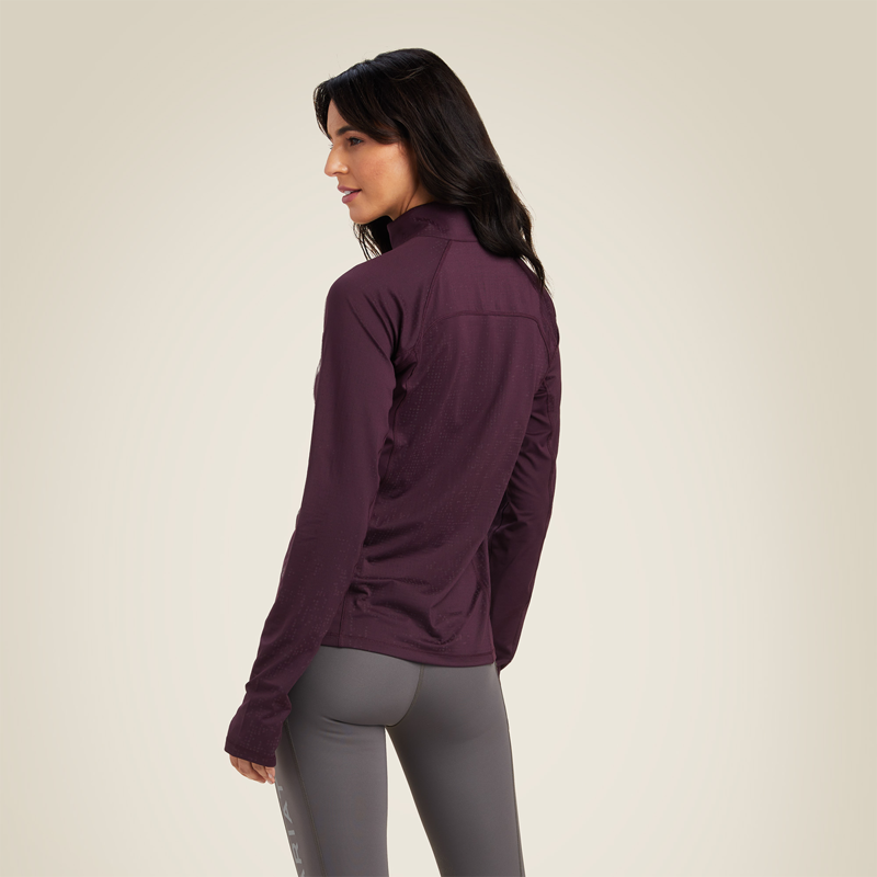 Ariat Women's Lumina Lowell Long Sleeve Baselayer - Mulberry -1