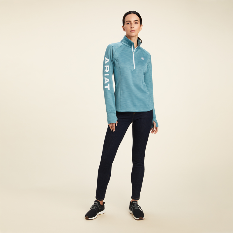 Ariat Women's Tek Team 1/2 Zip Sweatshirt - Arctic-3