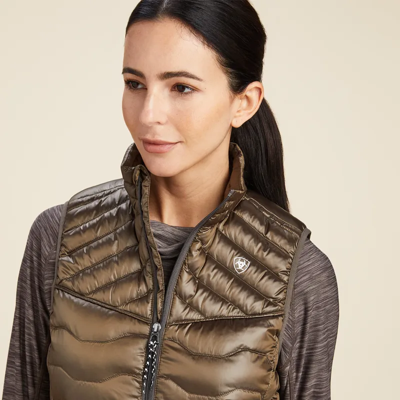 Ariat Women's Ideal Down Vest - Iridescent Banyan Bark -2