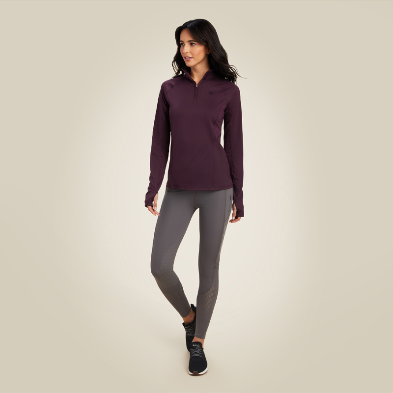 Ariat Women's Lumina Lowell Long Sleeve Baselayer - Mulberry -3