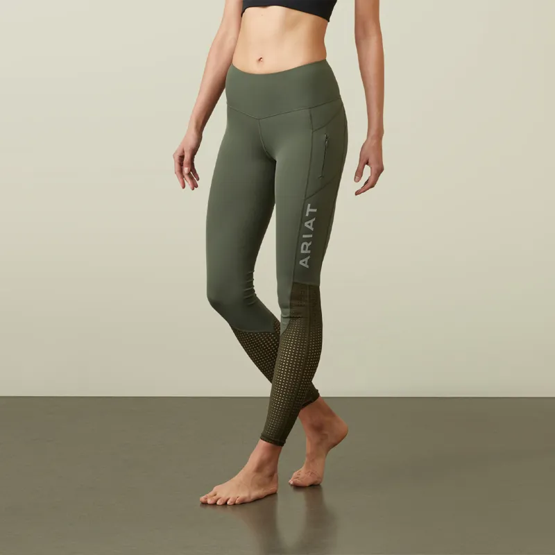 Ariat Women's EOS Full Seat Tights - Beetle/Forest Mist