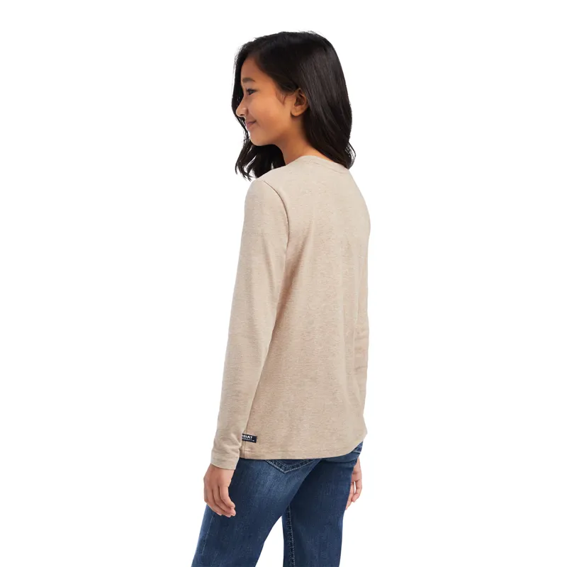 Ariat Youth Different Colour T-Shirt - Banyan Bark Heather -1