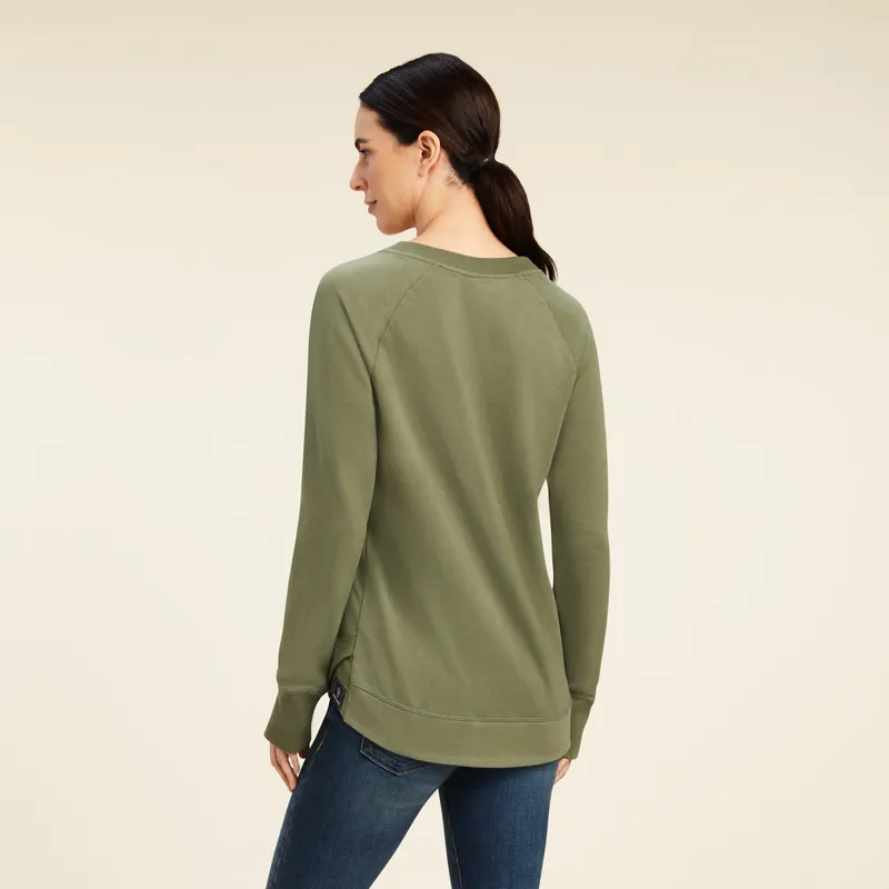Ariat Women's Benicia Sweatshirt - Four Leaf Clover-1