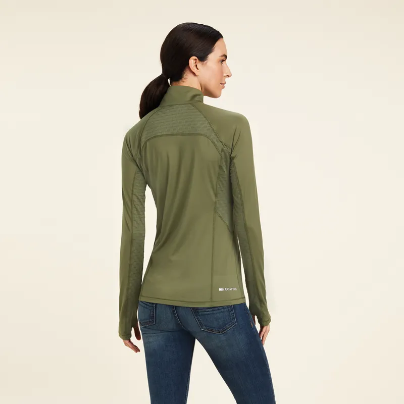 Ariat Women's Lowell 2.0 1/4 Zip Baselayer - Four Leaf Clover -1