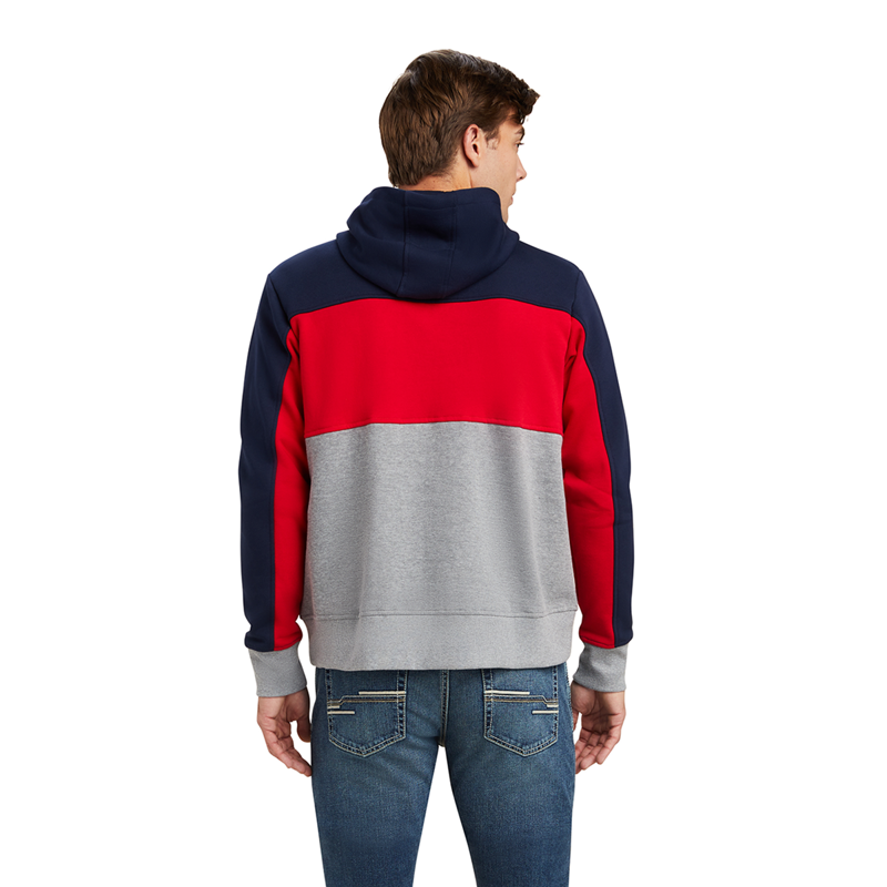 Ariat Men's Rabere Team Hoodie - Navy-1