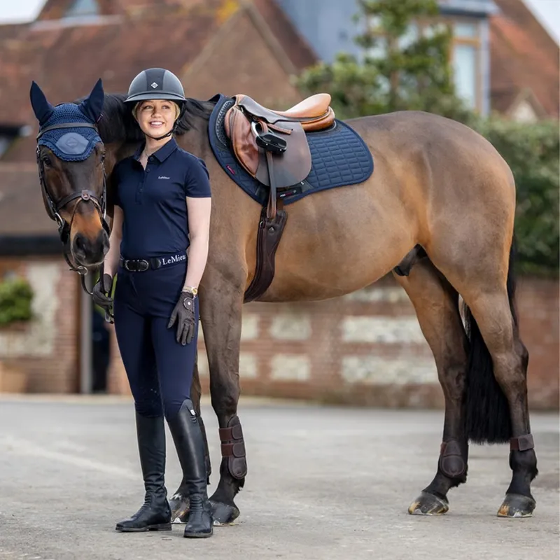 LeMieux Le Cool Grip Euro Jump Pad - Navy-3