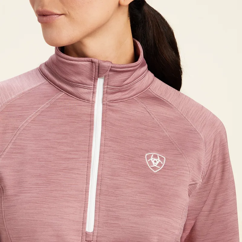 Ariat Women's Tek Team 1/2 Zip Sweatshirt - Nostalgia Rose-2