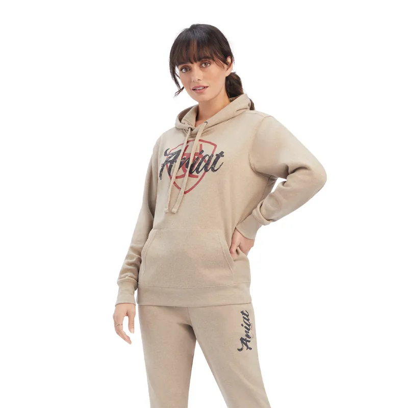 Ariat Women's Real Jogger Sweatpants - Dark Oatmeal Heather -3