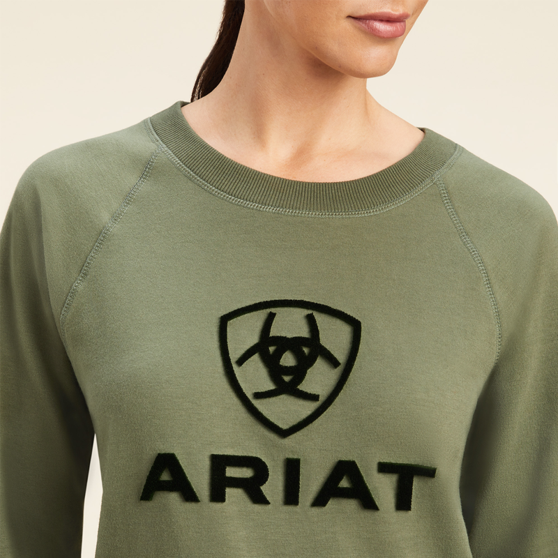 Ariat Women's Benicia Sweatshirt - Four Leaf Clover-2