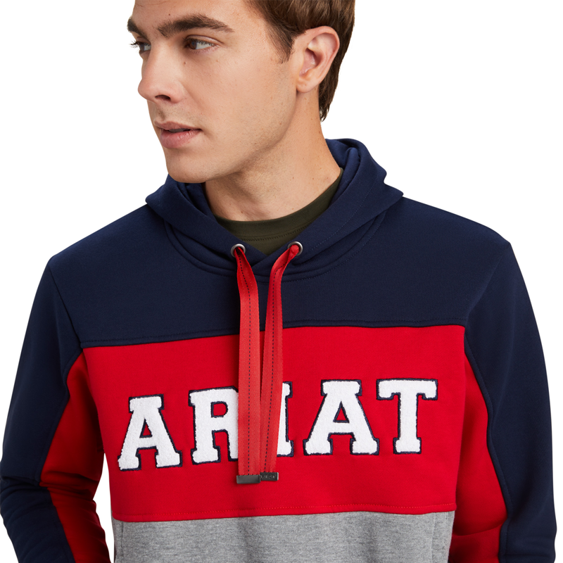 Ariat Men's Rabere Team Hoodie - Navy-2