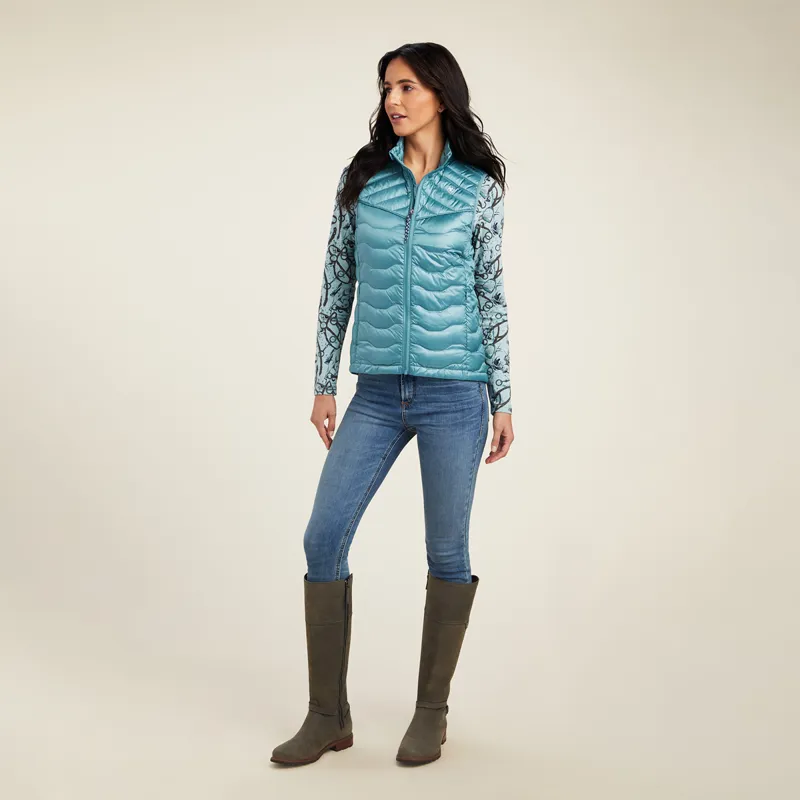 Ariat Women's Ideal Down Vest - Iridescent Arctic -3