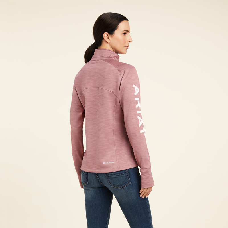 Ariat Women's Tek Team 1/2 Zip Sweatshirt - Nostalgia Rose-1