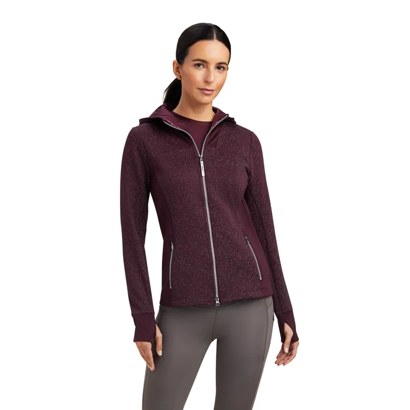 Ariat Women's Lumina Full Zip Sweatshirt - Mulberry 