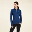 Ariat Women's Prophecy 1/4 Zip Base Layer - Estate Blue 