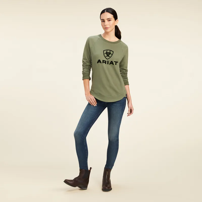 Ariat Women's Benicia Sweatshirt - Four Leaf Clover-4