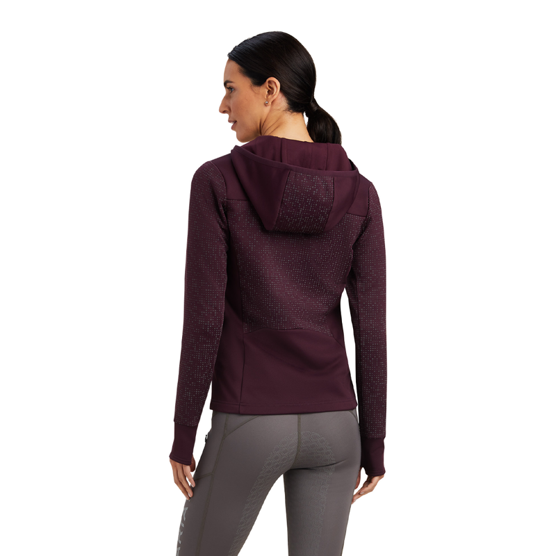 Ariat Women's Lumina Full Zip Sweatshirt - Mulberry -1