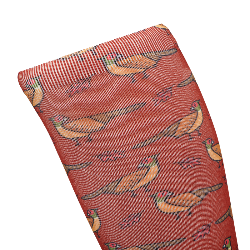 LeMieux Footsie Socks Junior - Pheasant Sienna-1