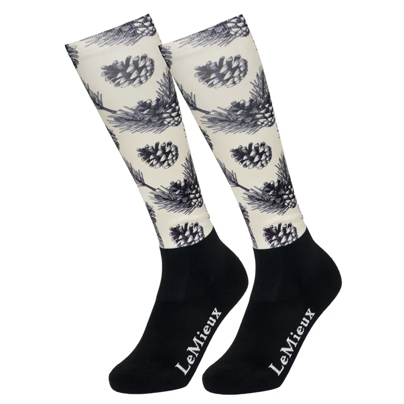 LeMieux Footsie Socks Adults - Pine Cones