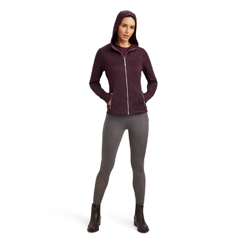 Ariat Women's Lumina Full Zip Sweatshirt - Mulberry -3