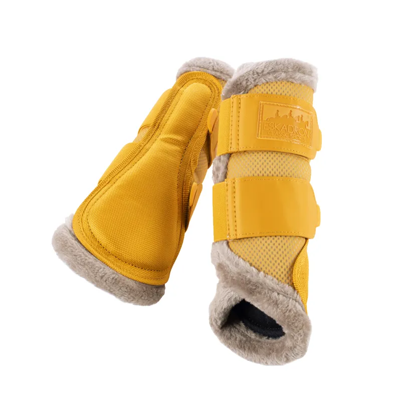 Eskadron Mesh Faux Fur Tendon Boots Classic Sports AW21- Vintage Gold 