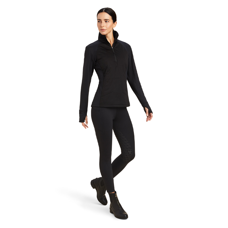 Ariat Women's Venture 1/2 Zip Sweatshirt - Black-3