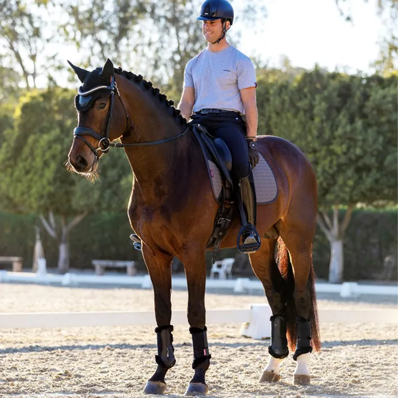 LeMieux Le Cool Grip Dressage Pad - Grey-4