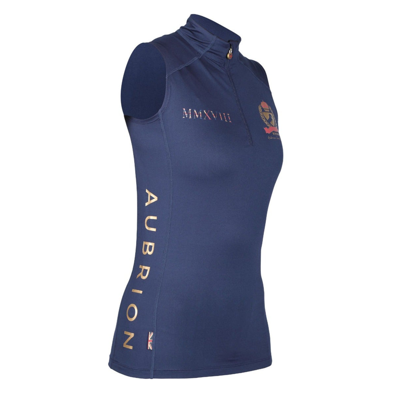 Aubrion Team Sleeveless Base Layer - Navy-1