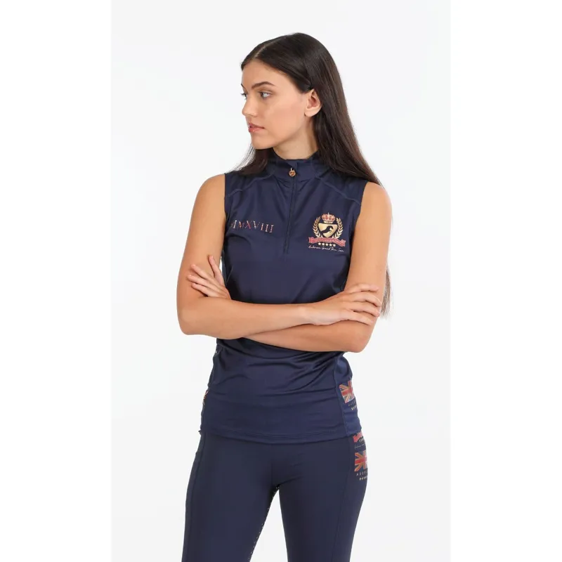 Aubrion Team Sleeveless Base Layer - Navy-3