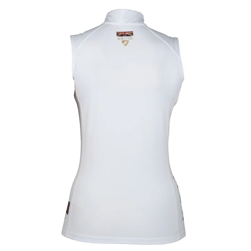Aubrion Team Sleeveless Base Layer - White-2