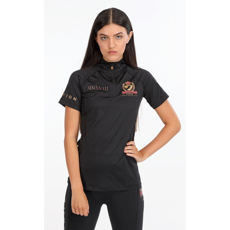 Aubrion Team Short Sleeve Base Layer - Black-3