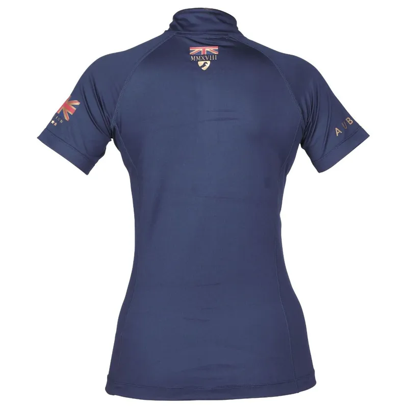 Aubrion Team Short Sleeve Base Layer - Maids - Navy-1