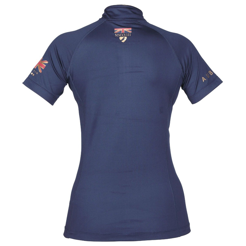 Aubrion Team Short Sleeve Base Layer - Navy-1