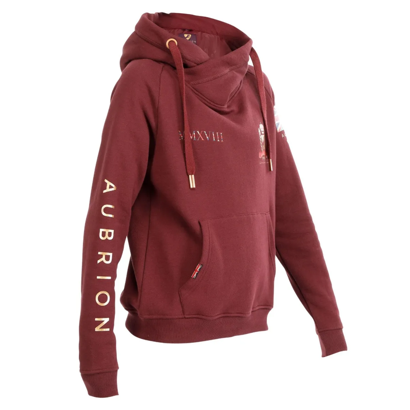 Aubrion Team Hoodie - Maids - Burgundy-2