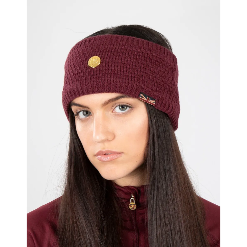 Aubrion Team Headband - Burgundy-1