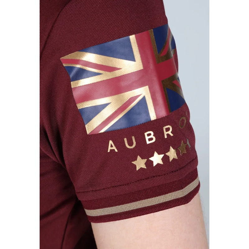 Aubrion Team Tech Polo - Burgundy-2