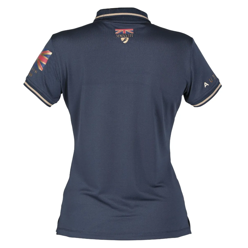 Aubrion Team Tech Polo - Navy-1