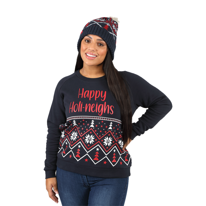 Aubrion Christmas Sweatshirt - Navy-3