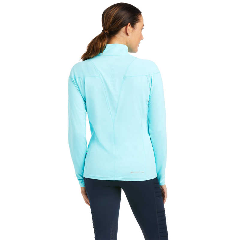 Ariat Women's Auburn 1/4 Zip Base Layer - Cool Blue-1