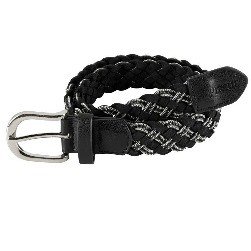 Pikeur Braided Stone Belt - Black 