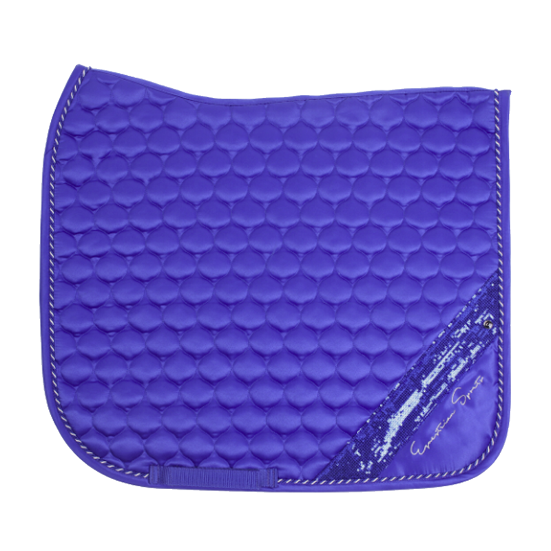 QHP Saddle pad Brilliance - Victoria Blue-2