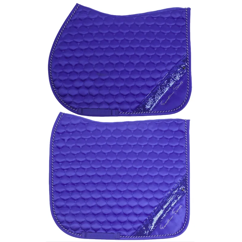 QHP Saddle pad Brilliance - Victoria Blue